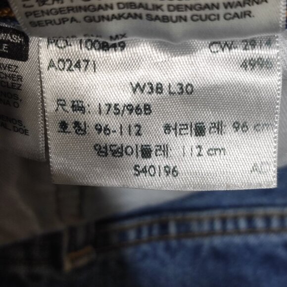 Levi's 501 jeans men's size W38/L30 denim blue colour classic button fly - Picture 6 of 14